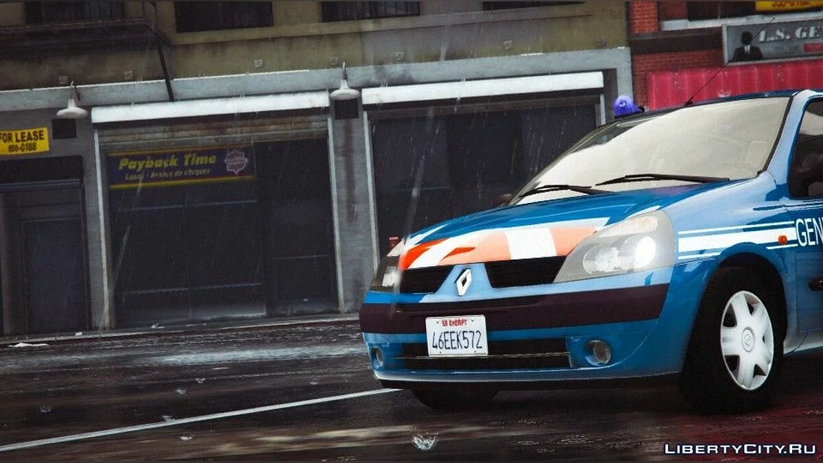 Renault Clio II.2 Gendarmerie Nationale [Add-On | Vorlage | Ersetzen] 1.0 / GTA 5
