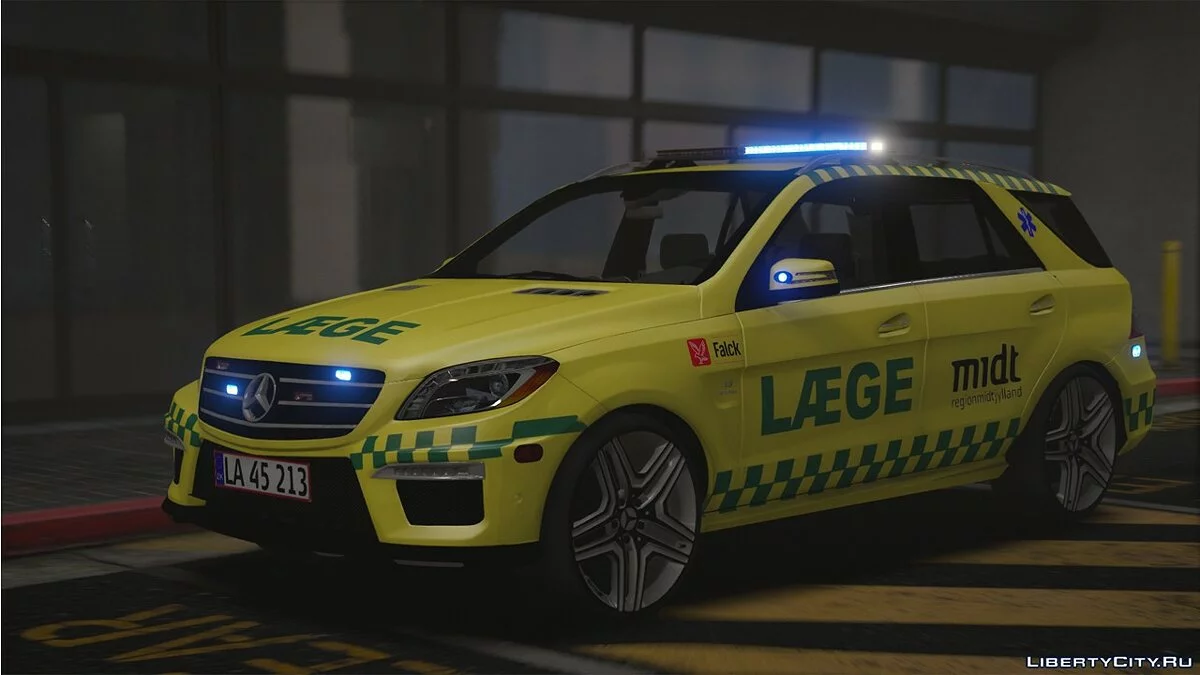 2012年梅赛德斯-奔驰ML63 - 丹麦医疗车 - (ELS/替换) - 重新上传 1.0 / GTA 5