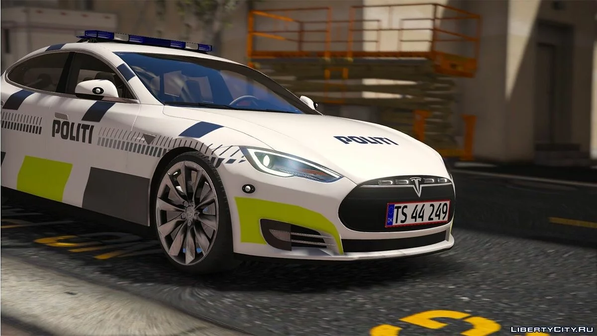 2014 Tesla Model S - Dänische Polizei Fiktional - (Markiert/Unmarkiert) - ELS 1.0 / GTA 5