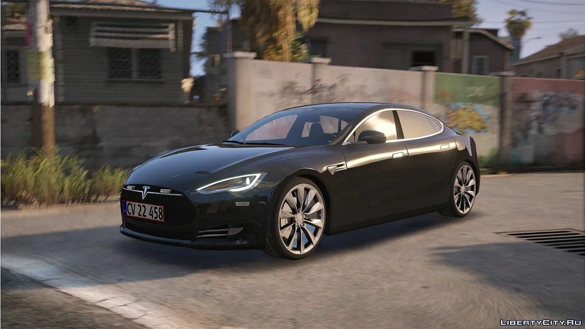 2014 Tesla Model S - Dänische Polizei Fiktional - (Markiert/Unmarkiert) - ELS 1.0 / GTA 5
