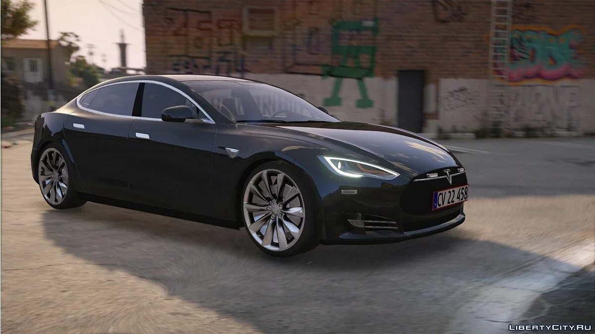 2014 Tesla Model S - Dänische Polizei Fiktional - (Markiert/Unmarkiert) - ELS 1.0 / GTA 5