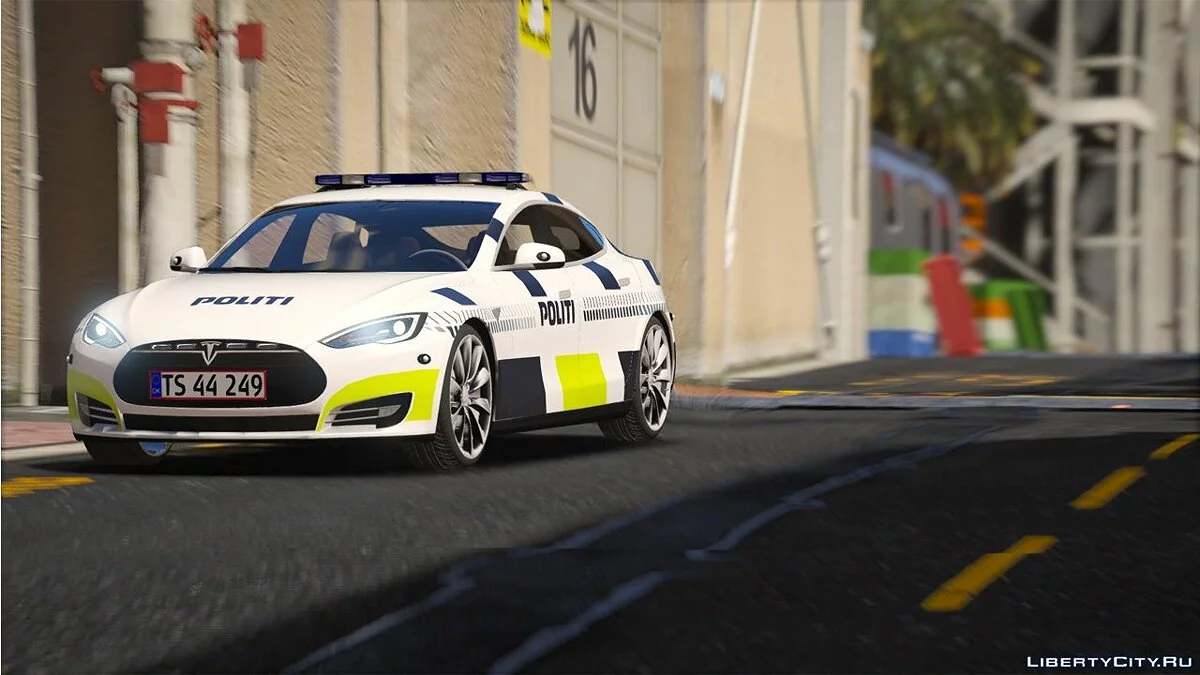 2014 Tesla Model S - Dänische Polizei Fiktional - (Markiert/Unmarkiert) - ELS 1.0 / GTA 5