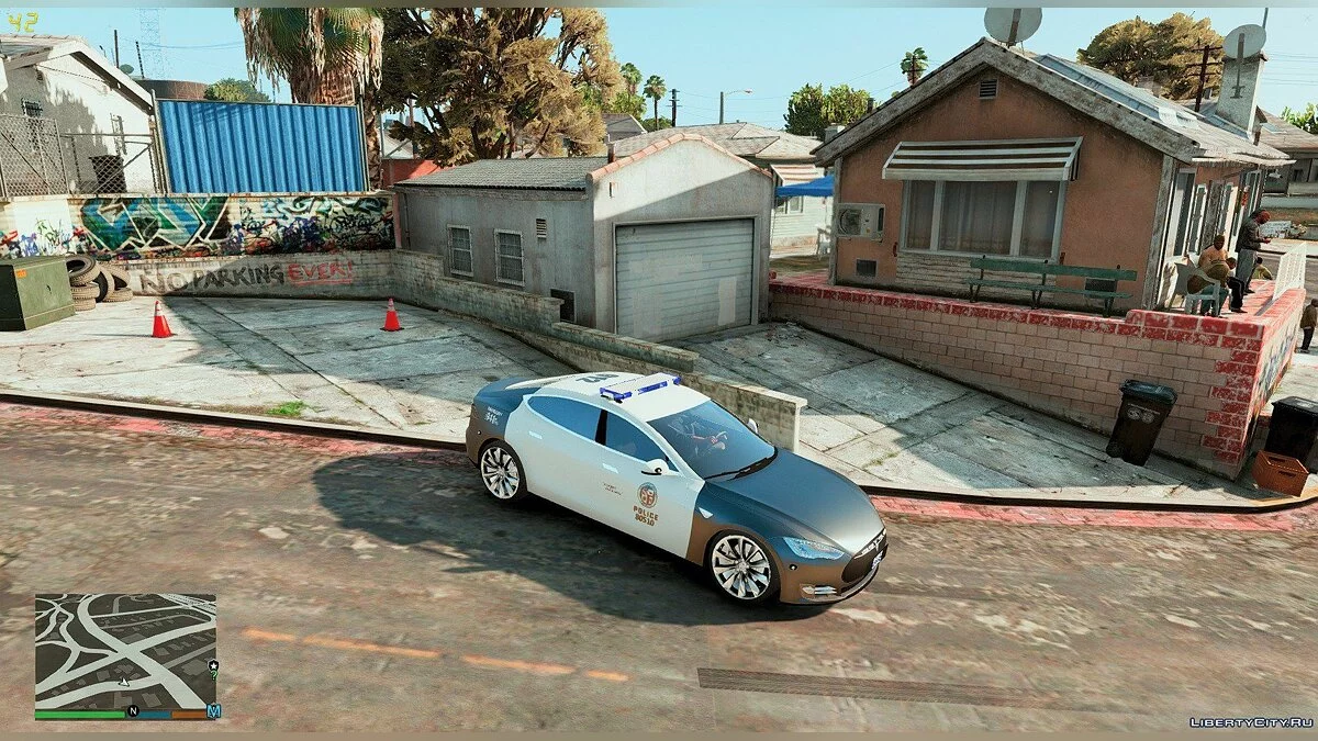 2014 Tesla Model S Los Angeles Police ELS / GTA 5