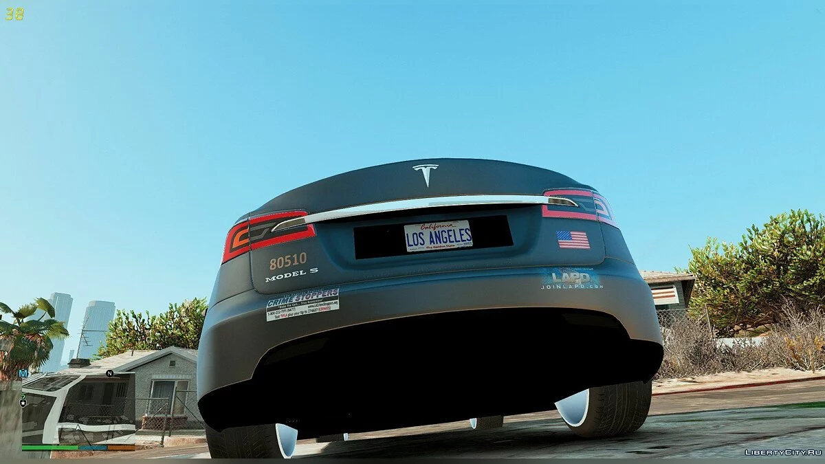 2014 Tesla Model S Los Angeles Police ELS / GTA 5