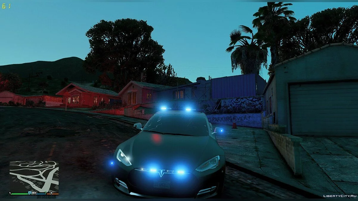 2014 Tesla Model S Los Angeles Police ELS / GTA 5