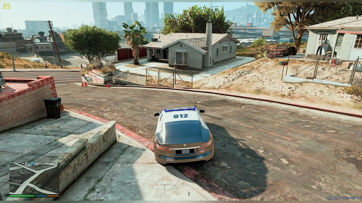 2014 Tesla Model S Los Angeles Police ELS / GTA 5
