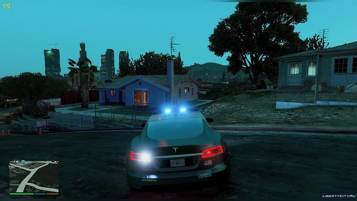 2014 Tesla Model S Los Angeles Police ELS / GTA 5