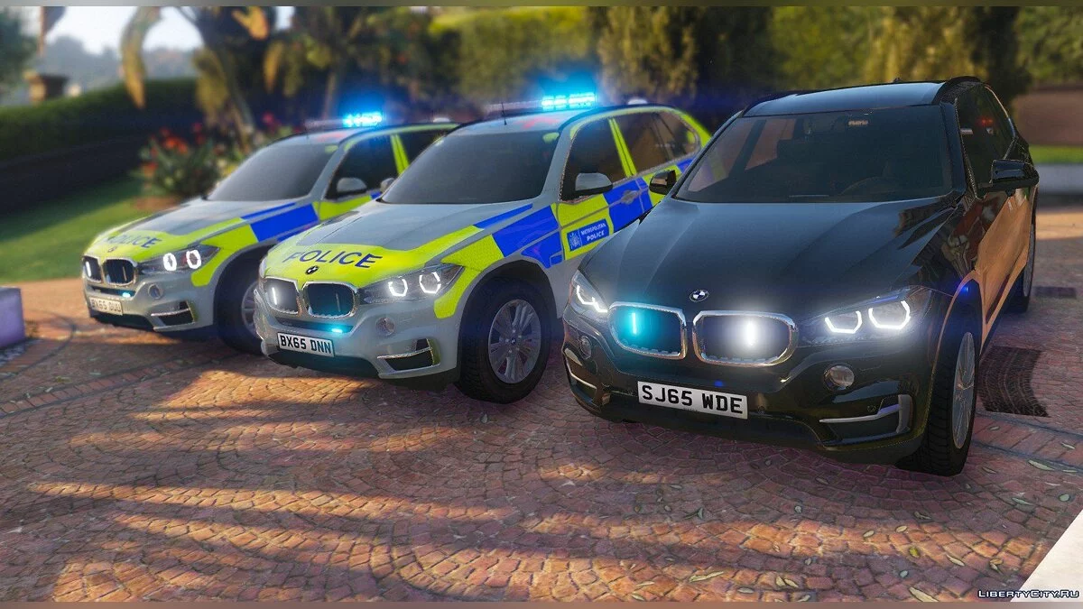 Пакет BMW X5 F15 ELS Поліції Мегаполісу 1 / GTA 5