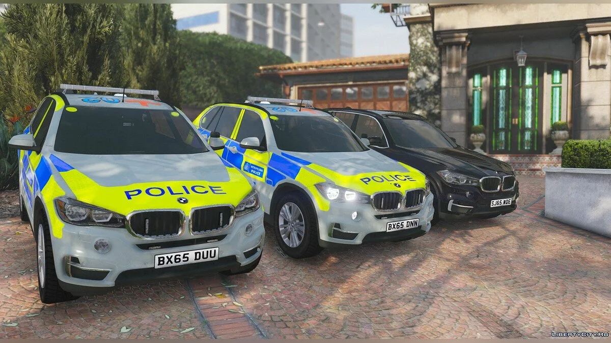 Пакет BMW X5 F15 ELS Поліції Мегаполісу 1 / GTA 5