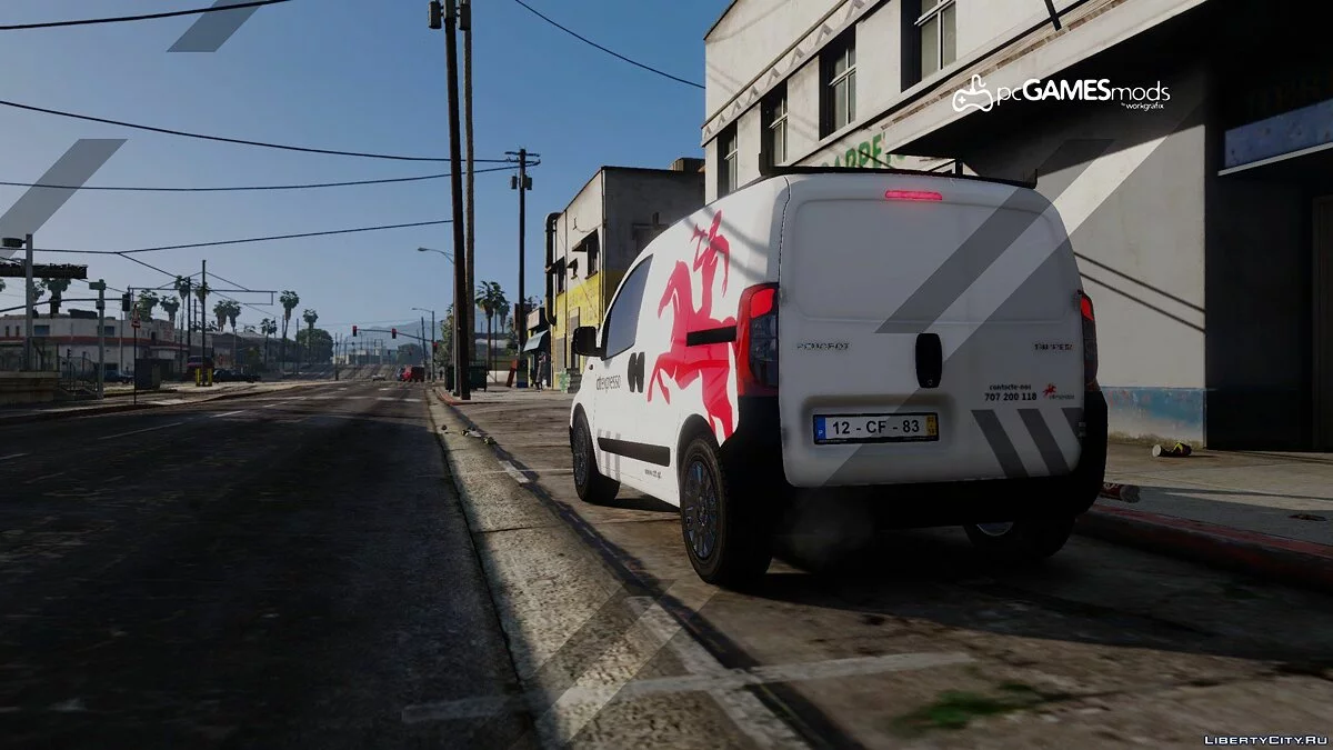 葡萄牙邮政面包车 - CTT & CityPOST - 标致Bipper [替换/涂装] 1.0 / GTA 5