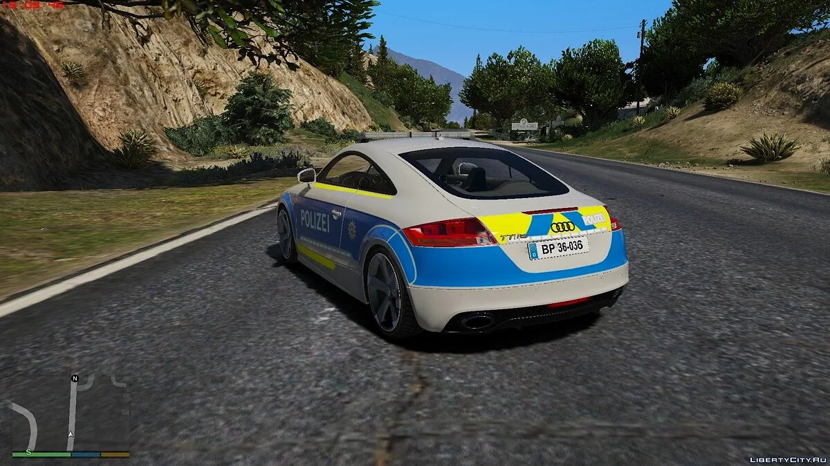 Audi TT RS Policía Alemana [noELS/ESL] 1.0 / GTA 5