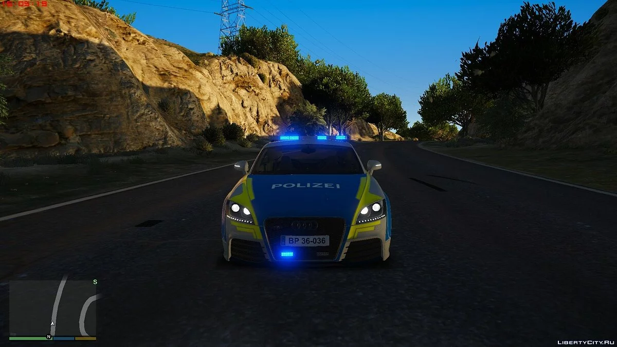 Audi TT RS Policía Alemana [noELS/ESL] 1.0 / GTA 5