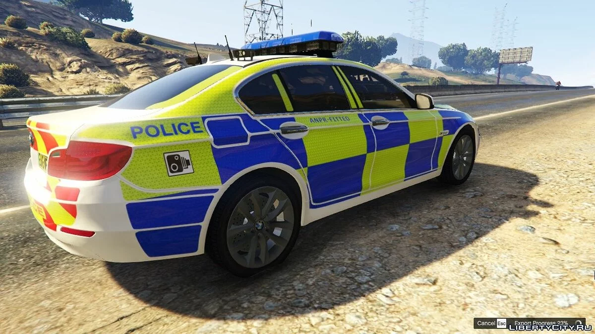 British Police 2015 BMW 530D F10 ANPR GMP 1.00 / GTA 5