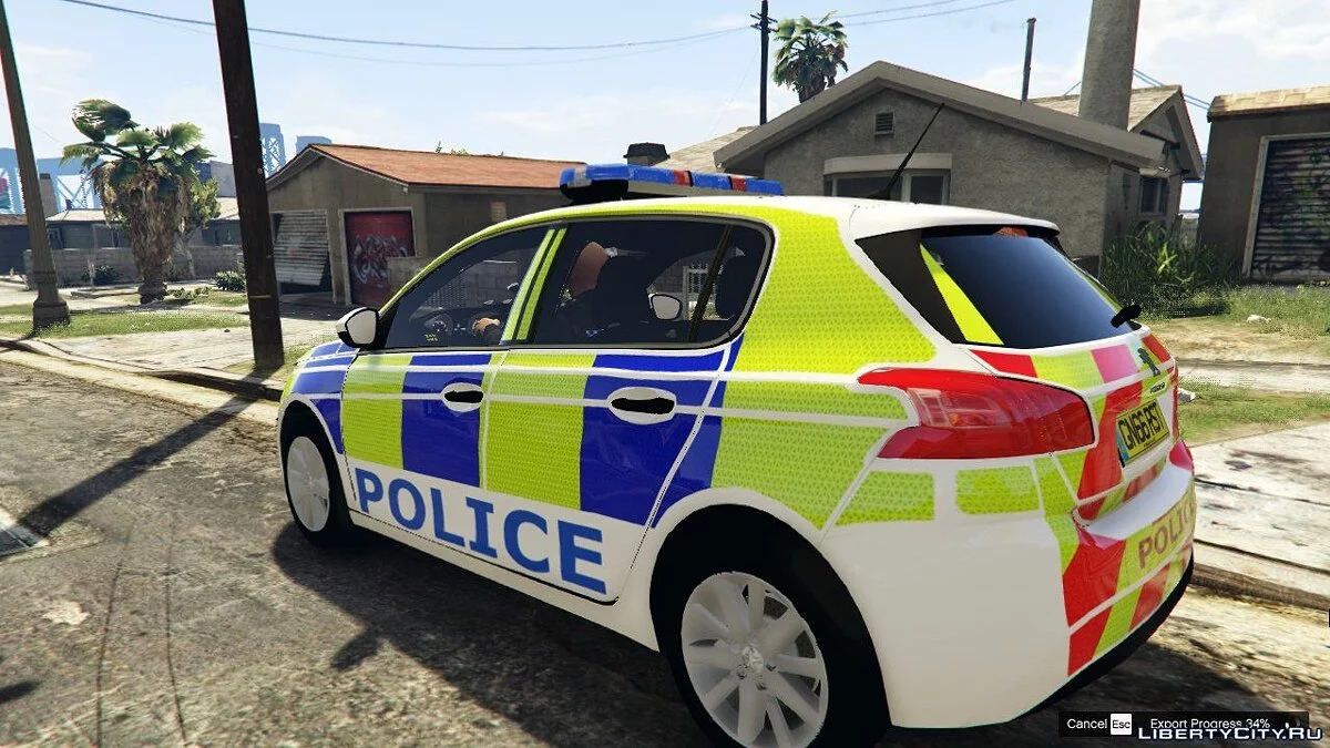 Polisi Inggris 2017 Peugeot 308 GMP 2.00 / GTA 5