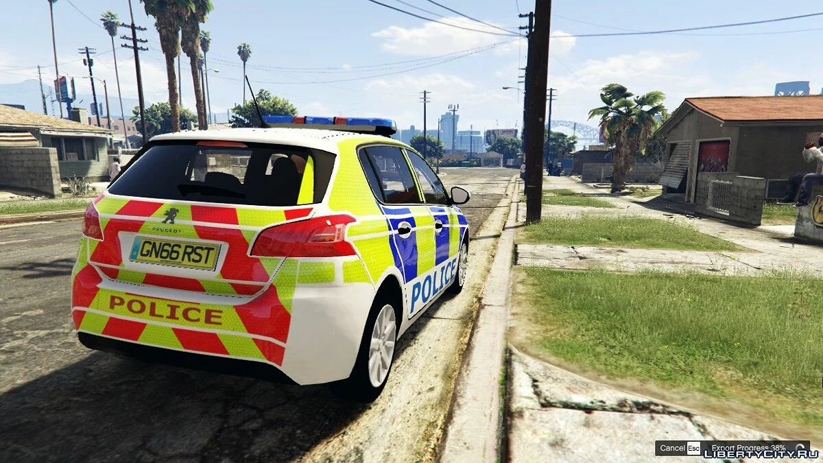 Polisi Inggris 2017 Peugeot 308 GMP 2.00 / GTA 5