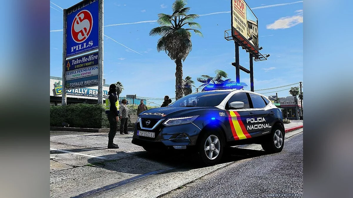 Nissan Qasqhai 17 Guardia civil y CNP (ELS) 1.0 / GTA 5