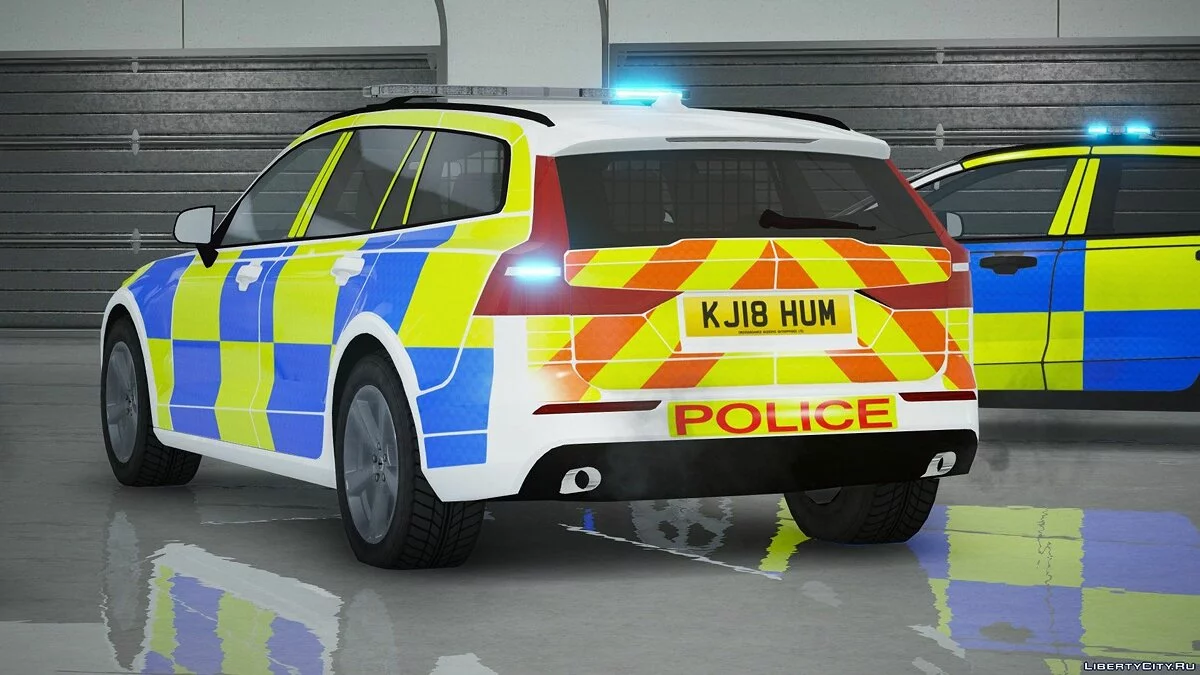 2019 Volvo V60 Police Demo Pack 1.0 / GTA 5