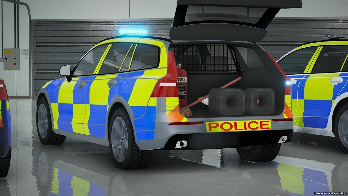 2019 Volvo V60 Police Demo Pack 1.0 / GTA 5