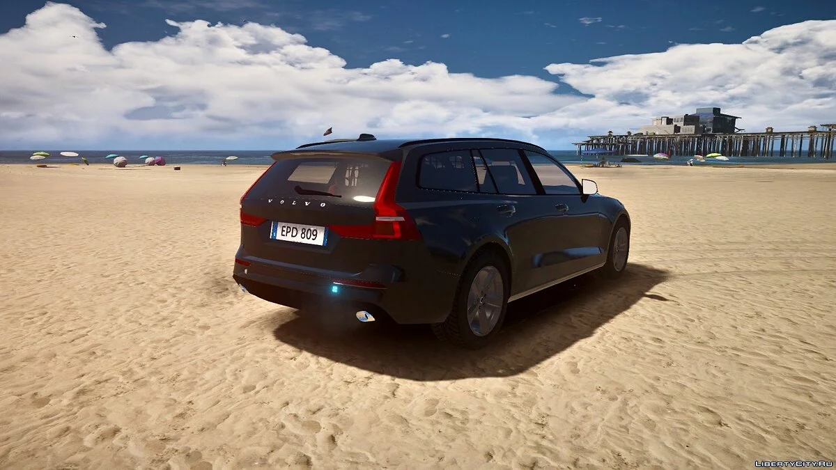 Шведська поліція 2019 Volvo V60 PACK [ELS] 1.0 / GTA 5