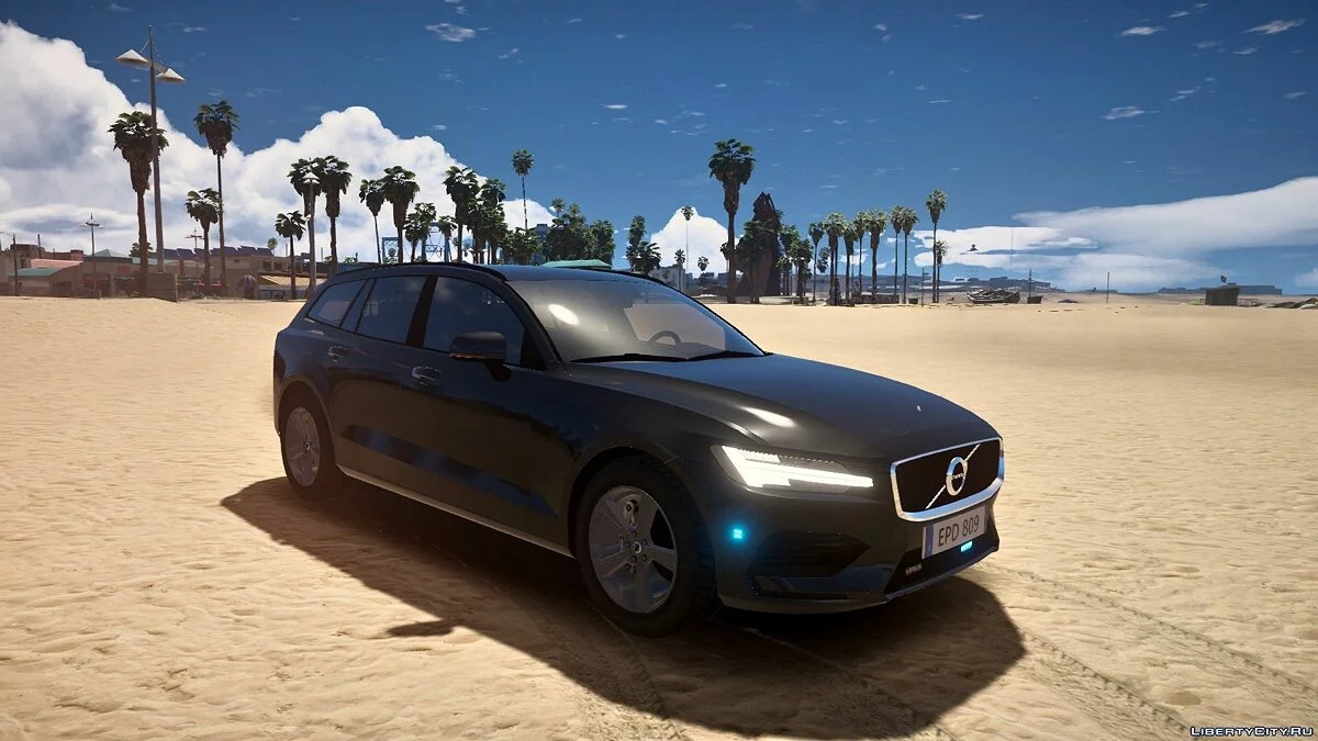 Шведська поліція 2019 Volvo V60 PACK [ELS] 1.0 / GTA 5