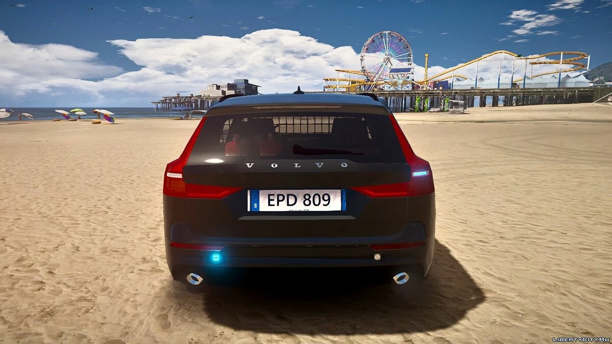 Шведська поліція 2019 Volvo V60 PACK [ELS] 1.0 / GTA 5