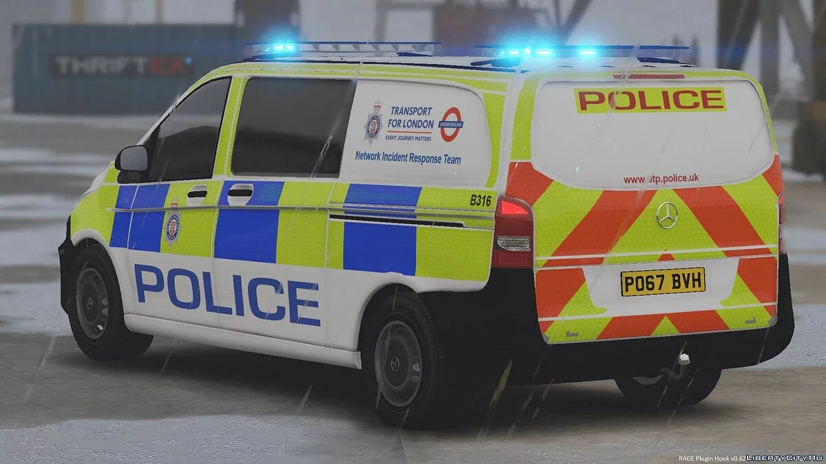 Police de transport britannique Mercedes Vito [Remplacer | ELS] 1.0 / GTA 5
