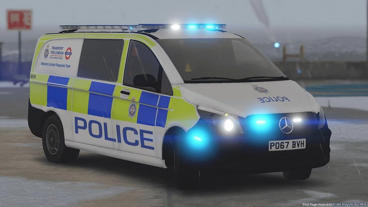 Police de transport britannique Mercedes Vito [Remplacer | ELS] 1.0 / GTA 5