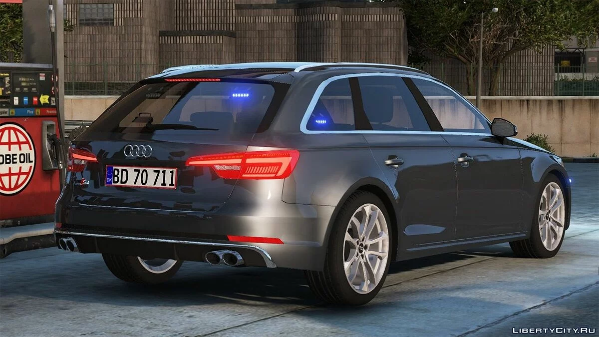 2017 Audi S4 Avant - Policía Danesa Sin Marcas - [ELS/OIV/Replace] / GTA 5