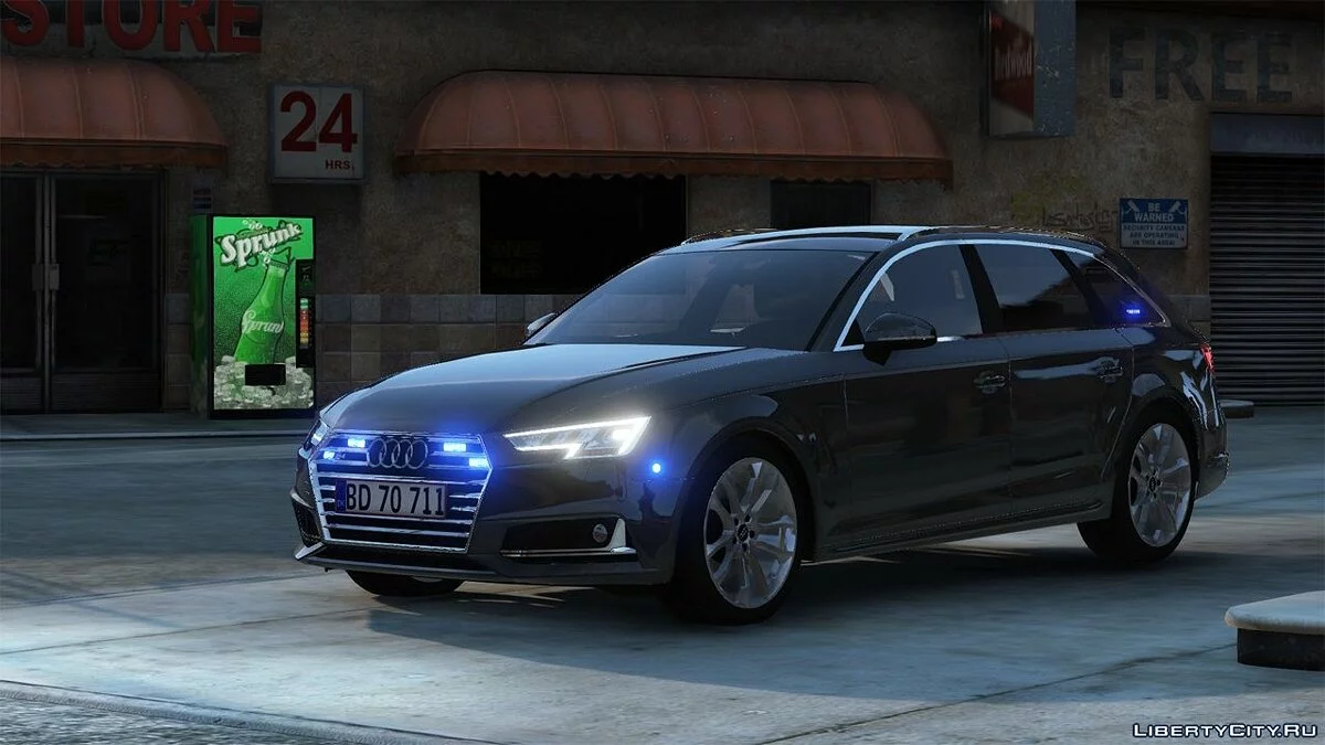 2017 Audi S4 Avant - Policía Danesa Sin Marcas - [ELS/OIV/Replace] / GTA 5