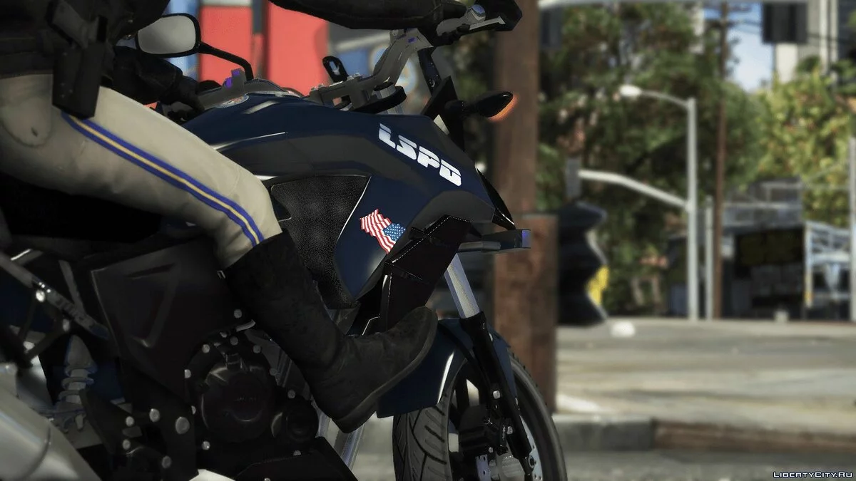 Honda CB500X Police / LSPD [ELS] 1.0 - Fast police motorcycle / GTA 5