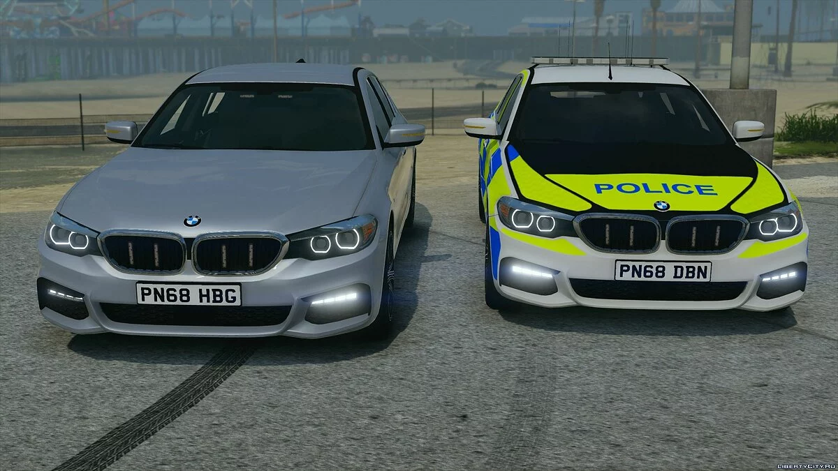 警察BMW 540i xDrive 标记与未标记 (ELS包) V1 / GTA 5