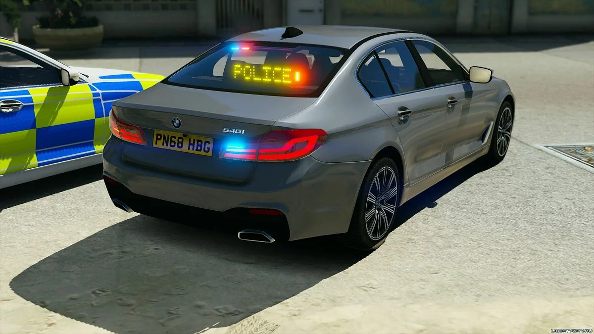 警察BMW 540i xDrive 标记与未标记 (ELS包) V1 / GTA 5