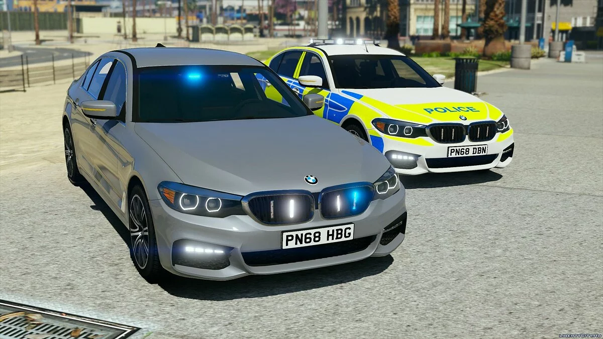 警察BMW 540i xDrive 标记与未标记 (ELS包) V1 / GTA 5