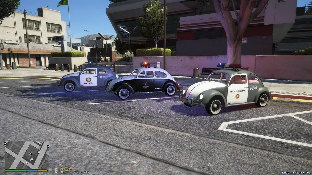 Поліцейський Volkswagen Beetle/Fusca PMESP [Дощовики][Прилади][Ліврея] 1.1 / GTA 5