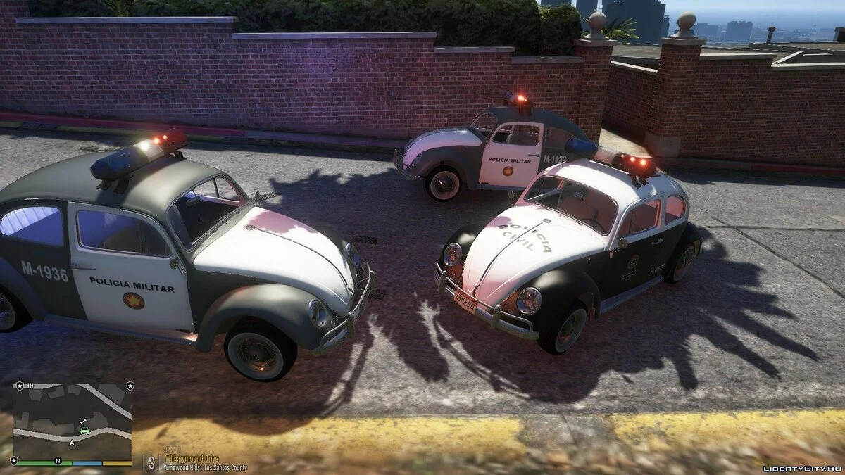 Поліцейський Volkswagen Beetle/Fusca PMESP [Дощовики][Прилади][Ліврея] 1.1 / GTA 5