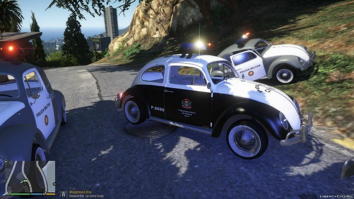 Поліцейський Volkswagen Beetle/Fusca PMESP [Дощовики][Прилади][Ліврея] 1.1 / GTA 5