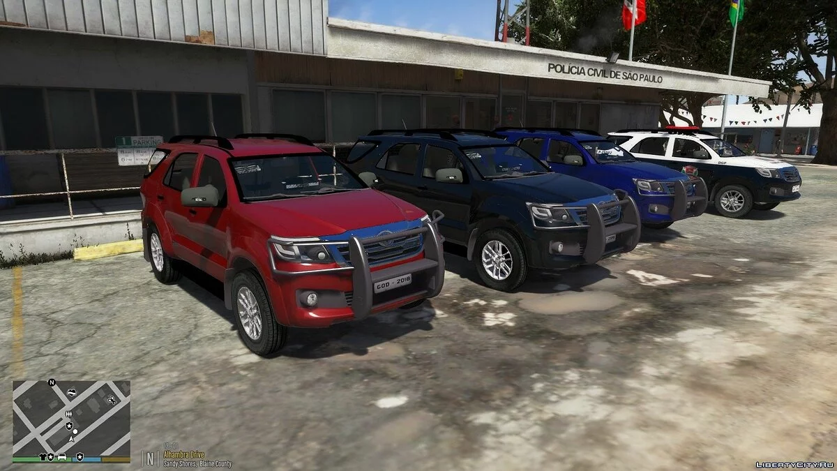 Jeep de police Toyota Hilux SW4 Désidentifiée (Non marquée) [ELS][DIALS] 1.1 / GTA 5