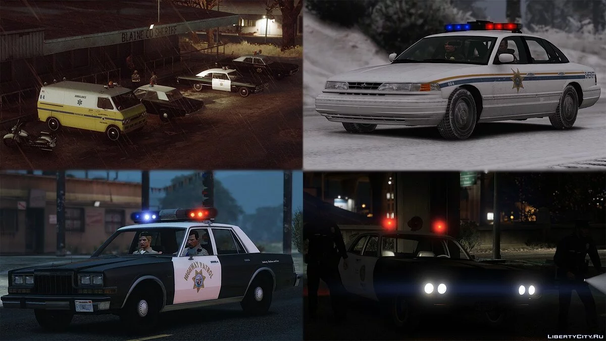 Retro Emergency Vehicles Pack 1.3.0 / GTA 5