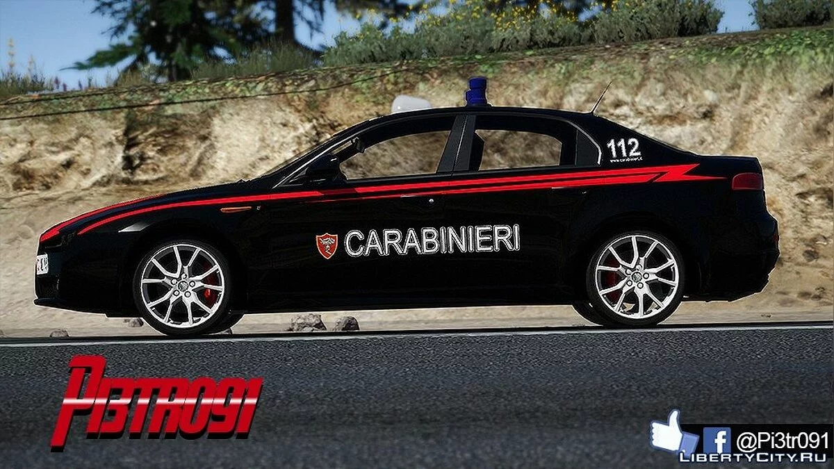 Alfa Romeo 159 - Carabinieri [ELS] 1.0 / GTA 5