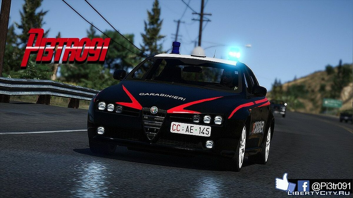 Download Alfa Romeo 159 - Carabinieri [ELS] 1.0 for GTA 5