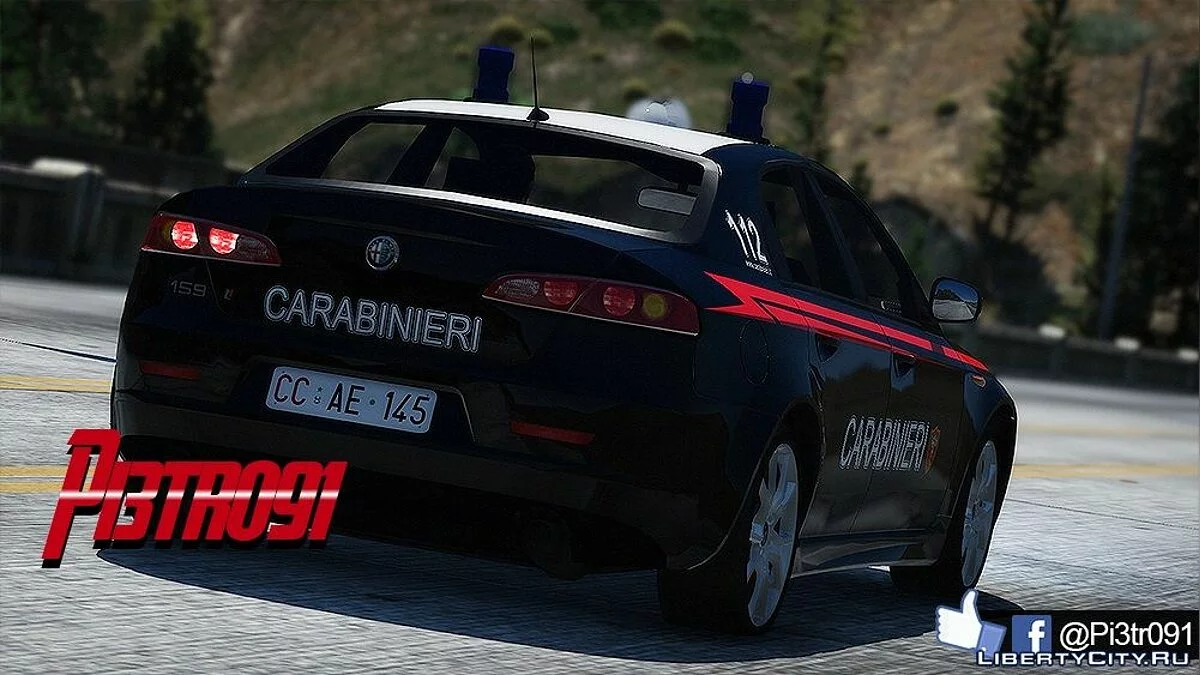 Alfa Romeo 159 - Carabinieri [ELS] 1.0 / GTA 5