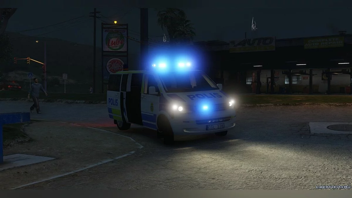 Volkswagen T5 Multivan 2009 - Policía Sueca / GTA 5