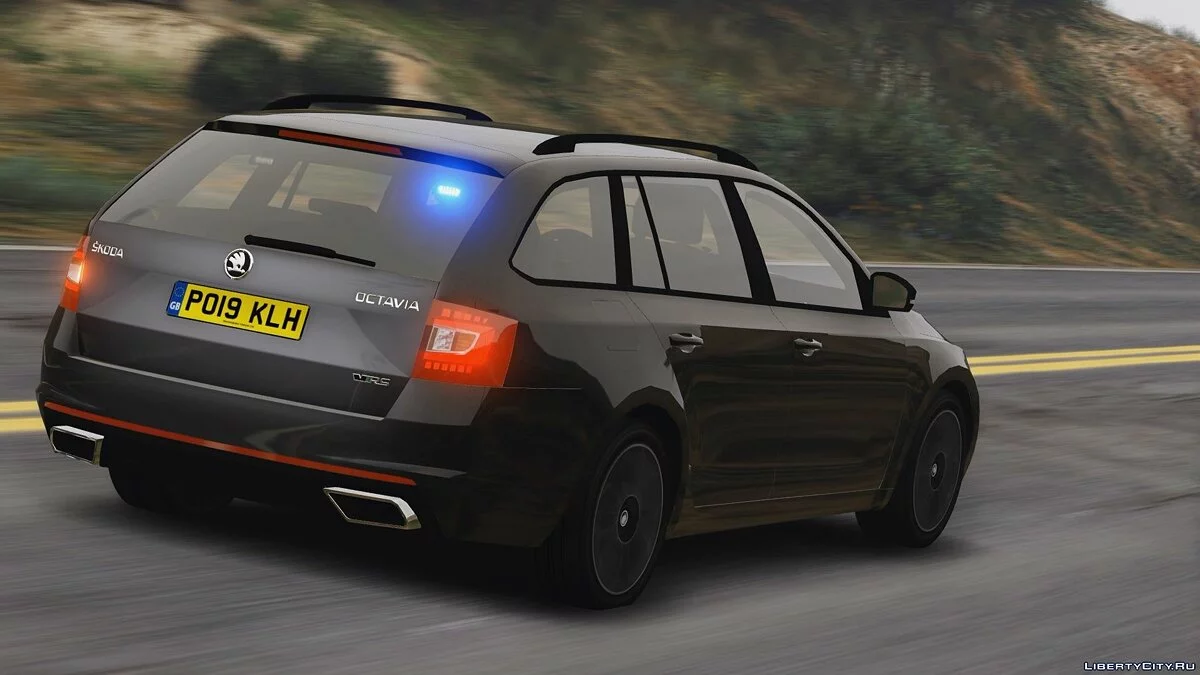 Skoda Octavia RS Combi de Policía 2019 (Paquete ELS) [Reemplazo | ELS] V1 / GTA 5