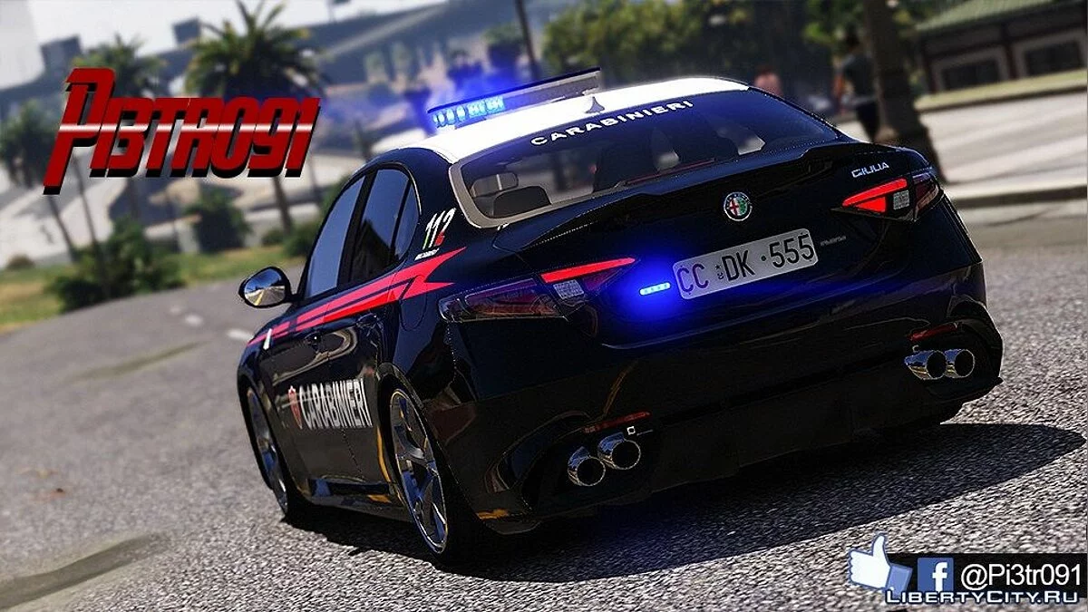 Alfa Romeo Giulia - Поліція / GTA 5