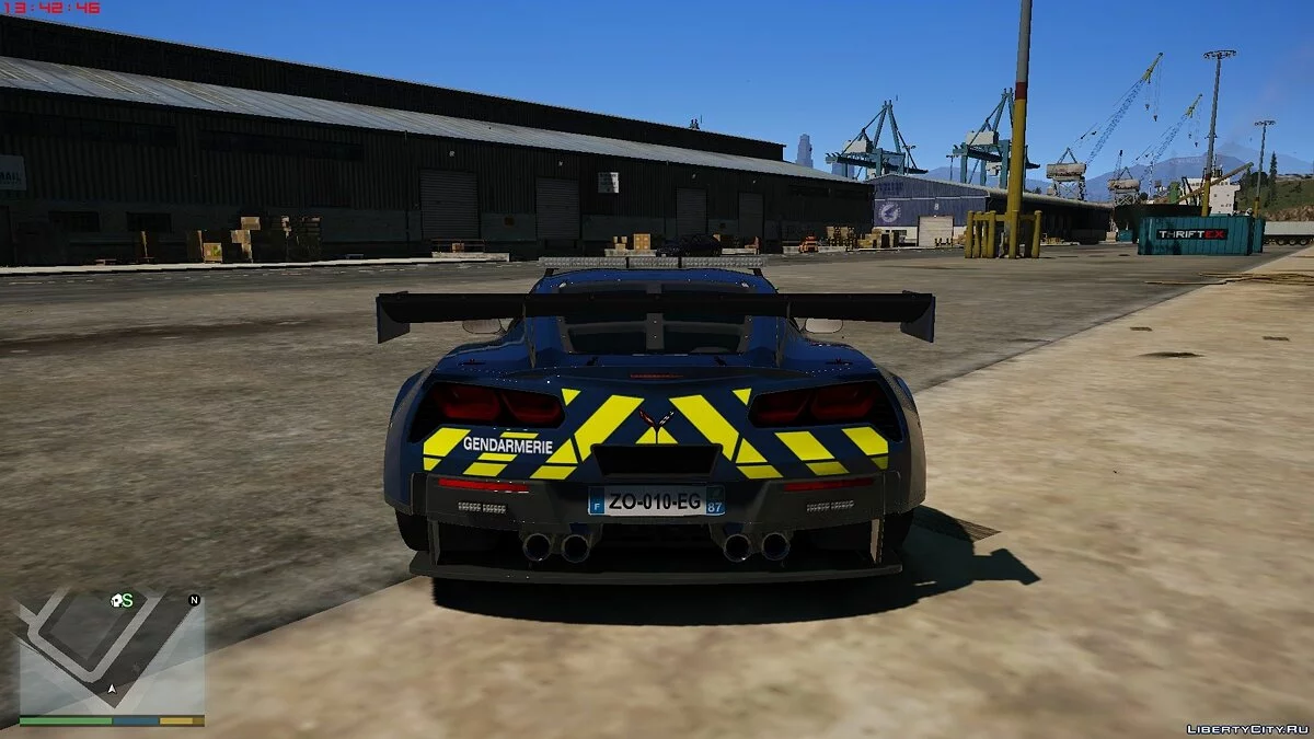 Chevrolet corvette C7R - Французька поліція / GTA 5