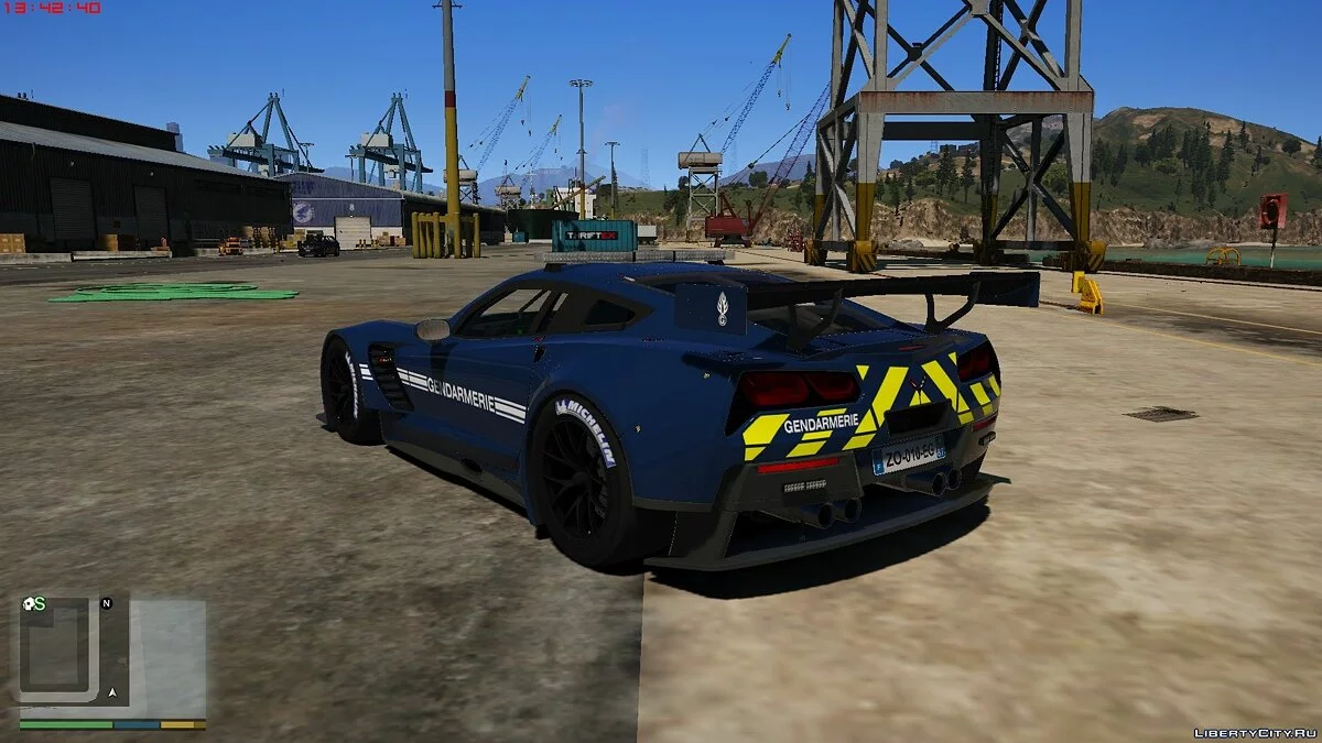 Chevrolet corvette C7R - Французька поліція / GTA 5