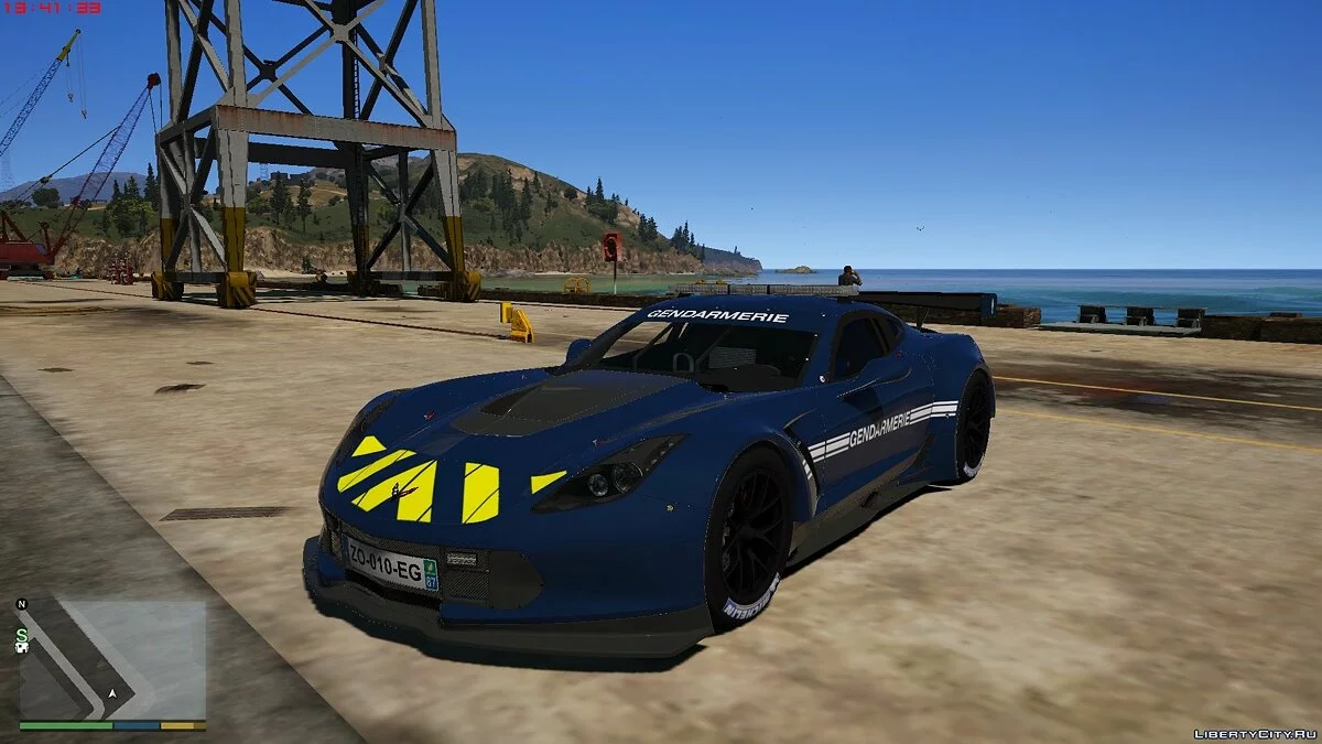 Chevrolet corvette C7R - Французька поліція / GTA 5