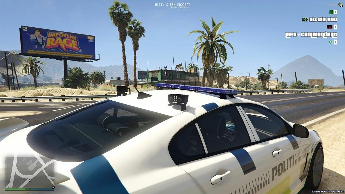 Jaguar XFR - Поліція Данії / GTA 5