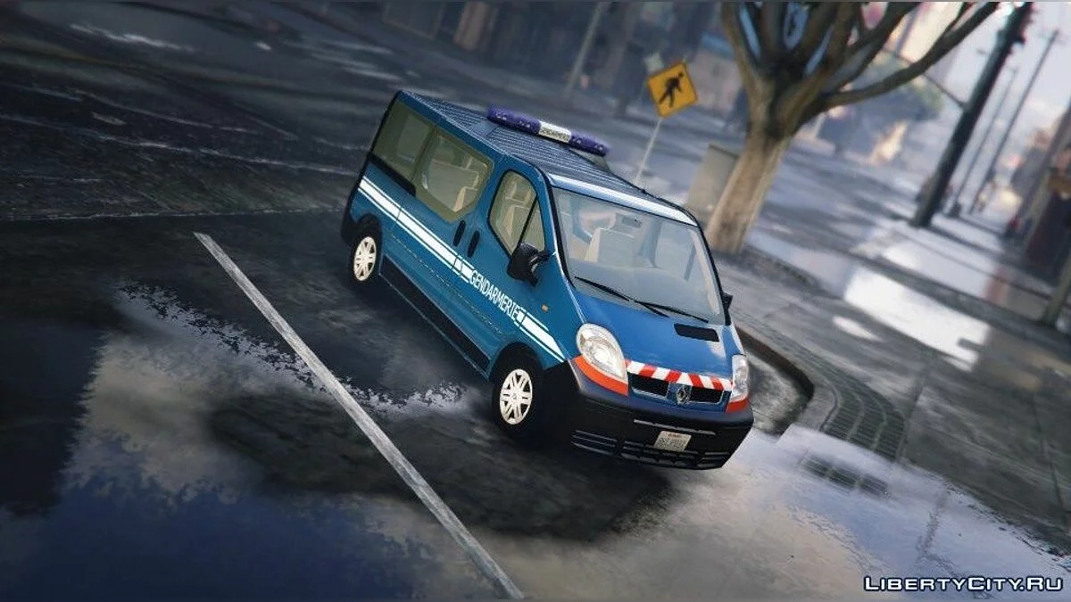Renault Trafic II.1 Gendarmería Nacional de Francia [Add-On | Plantilla] 1.0 / GTA 5