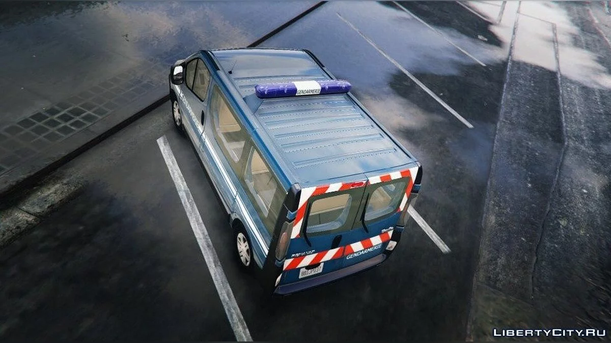 Renault Trafic II.1 Gendarmería Nacional de Francia [Add-On | Plantilla] 1.0 / GTA 5